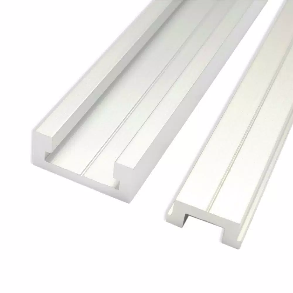 Saw Tracks POWERTEC 48 In. Aluminum Miter T-Track With Miter T-Bar 3 Saw Tracks POWERTEC 48 In. Aluminum Miter T-Track With Miter T-Bar