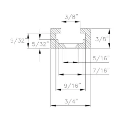 Saw Tracks POWERTEC 36 In. Double-Cut Profile Universal T-Track With Predrilled Mounting Holes (4-Pack) -Deals Power Tool Accessories Store powertec saw tracks 71372 1f 1000