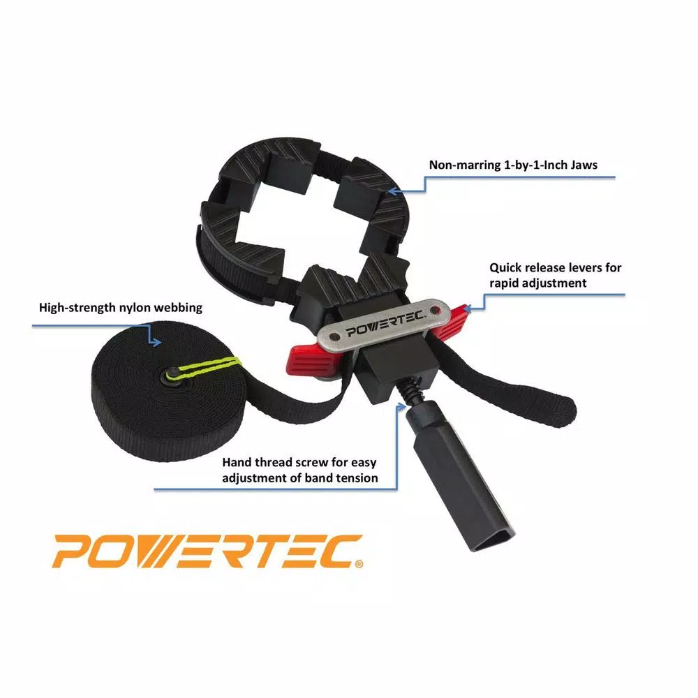 Specialty Hand Tools POWERTEC Band Clamp With Quick-Release Levers 4 Specialty Hand Tools POWERTEC Band Clamp With Quick-Release Levers - Image 2