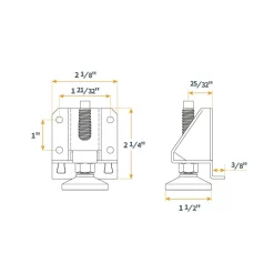 Specialty Power Tool Accessories POWERTEC Heavy-Duty Leveler Legs With Lock Nuts (4-Pack) -Deals Power Tool Accessories Store powertec specialty power tool accessories 71136 44 1000