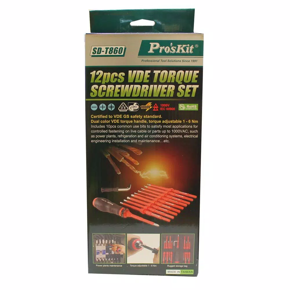 Hand Tool Sets Pro’sKit Torque Screwdriver Set (12-Piece) 6 Hand Tool Sets Pro’sKit Torque Screwdriver Set (12-Piece) - Image 4