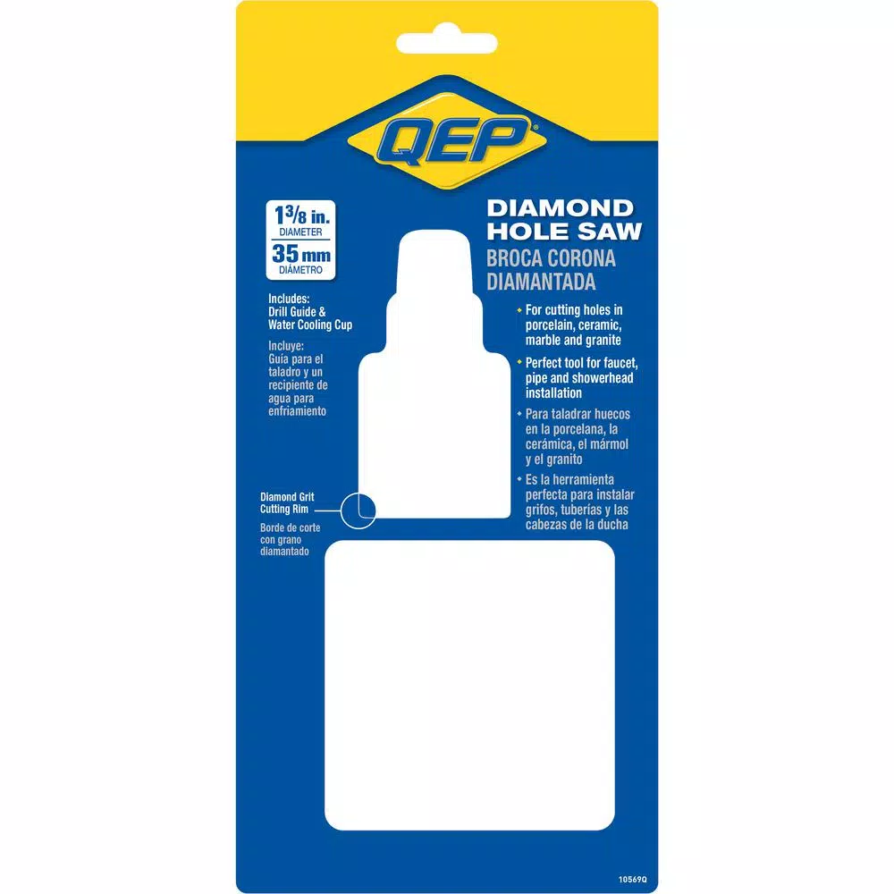 Knives & Blades QEP 1-3/8 In. Diamond Hole Saw With Water Delivery System 4 Knives & Blades QEP 1-3/8 In. Diamond Hole Saw With Water Delivery System - Image 2