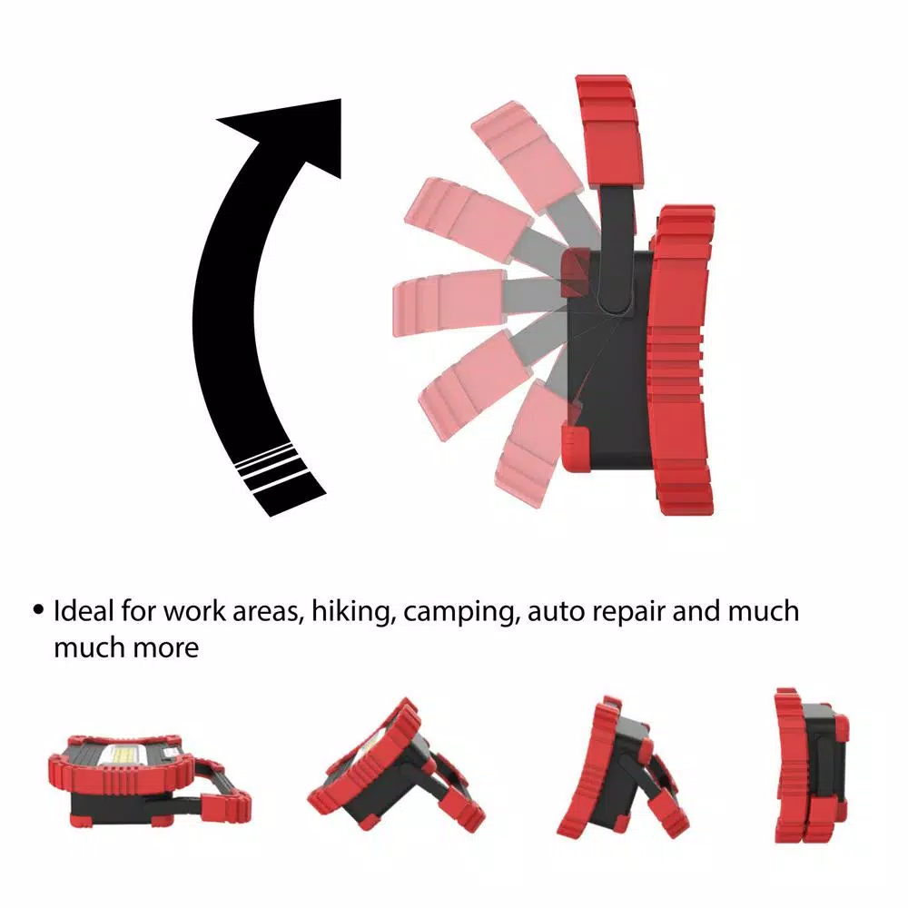 Handheld Spotlights Stalwart 450 Lumens LED Work Light With Rotating Handle 7 Handheld Spotlights Stalwart 450 Lumens LED Work Light With Rotating Handle - Image 5