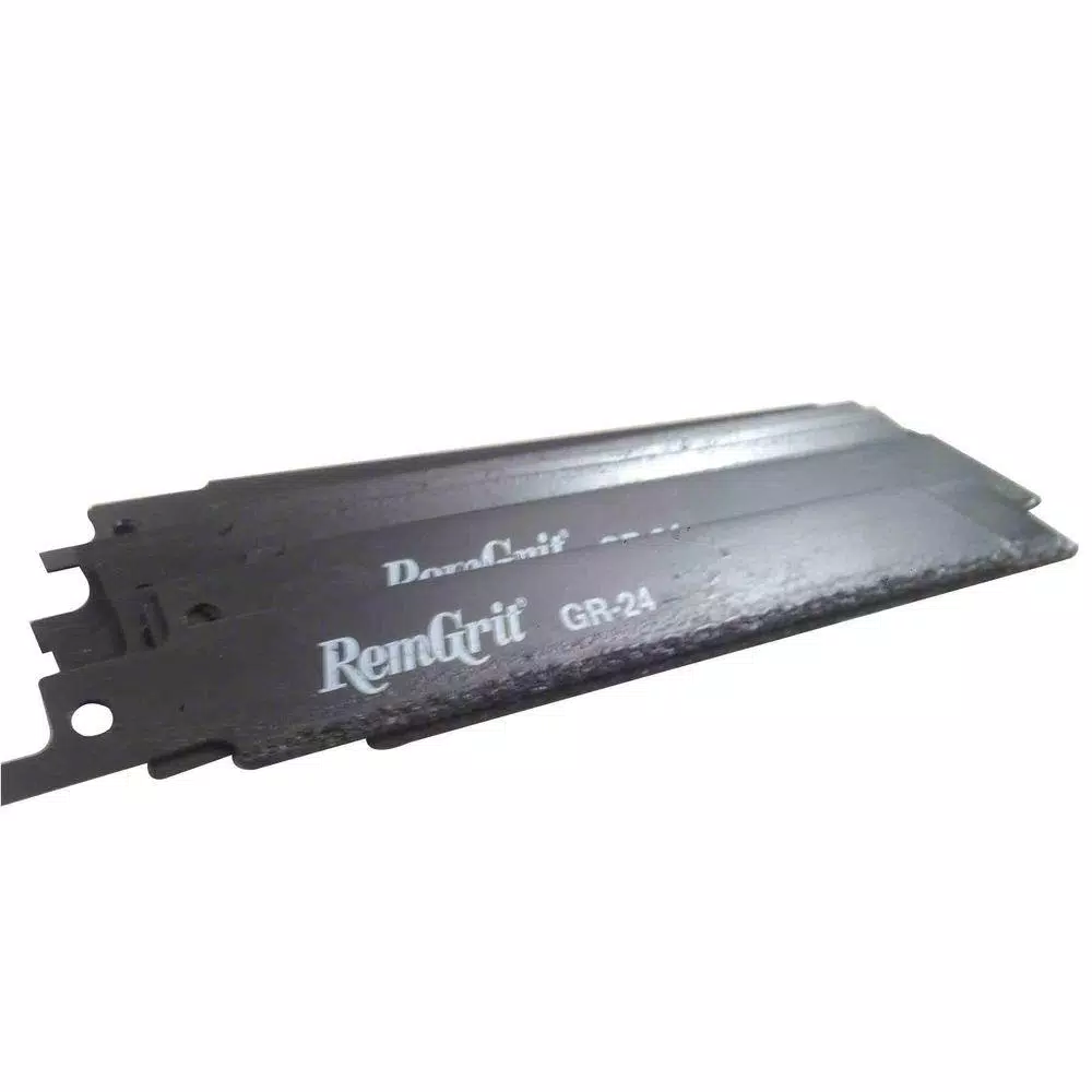 Saw Blades RemGrit 6 In. X 3/4 In. X 0.032 In. Carbide Grit Reciprocating Saw Blade (10-Pack) 3 Saw Blades RemGrit 6 In. X 3/4 In. X 0.032 In. Carbide Grit Reciprocating Saw Blade (10-Pack)