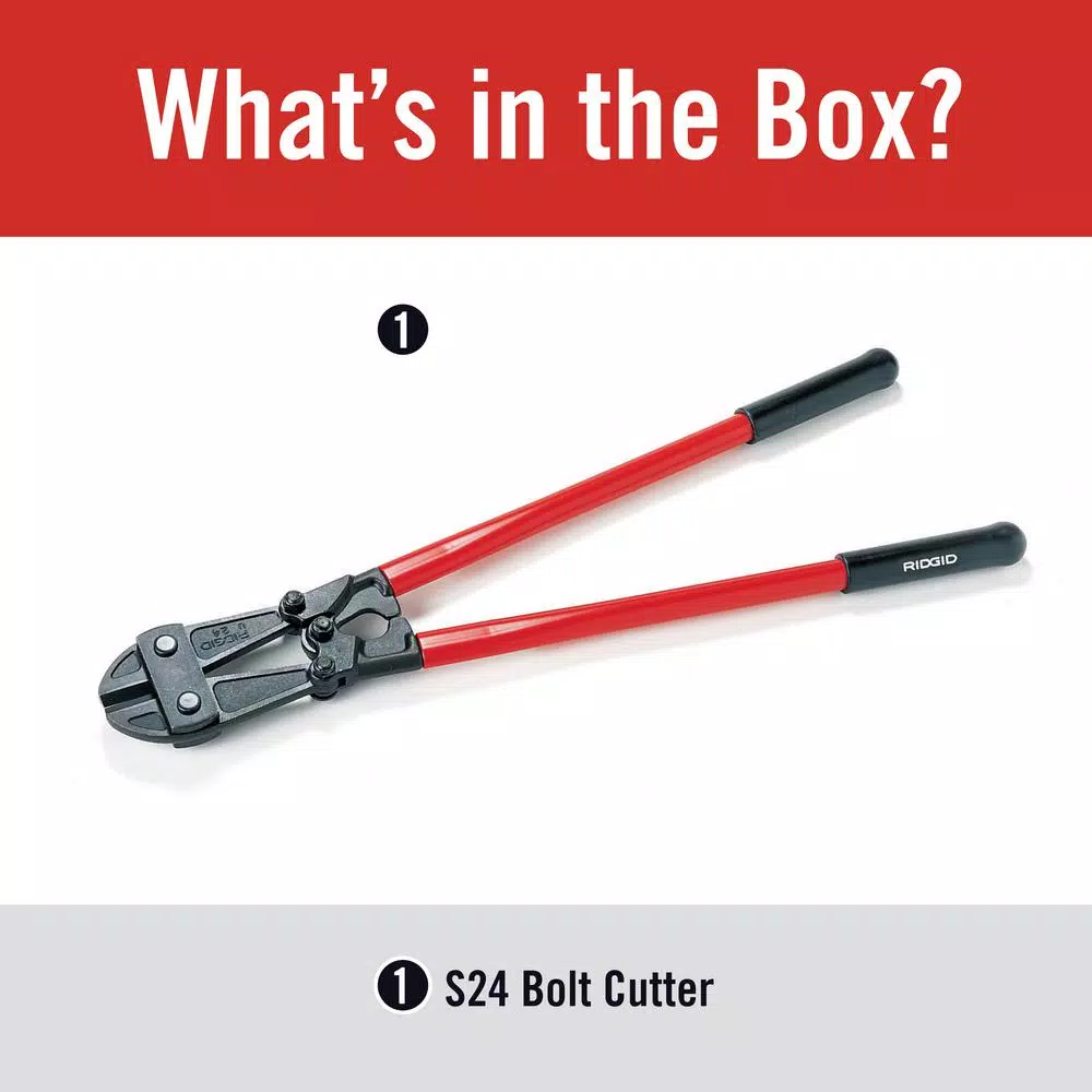 Cutting Tools RIDGID S24 24 In. Heavy-Duty Bolt Cutter 4 Cutting Tools RIDGID S24 24 In. Heavy-Duty Bolt Cutter - Image 2
