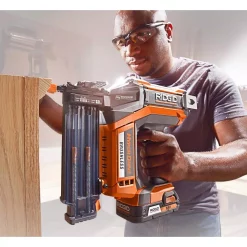 Nail Guns RIDGID 18-Volt Lithium-Ion Cordless Brushless HYPERDRIVE 18-Gauge 2-1/8 In. Brad Nailer, Battery, Charger, Belt Clip, Bag -Deals Power Tool Accessories Store ridgid brad nailers r09890k 1f 1000