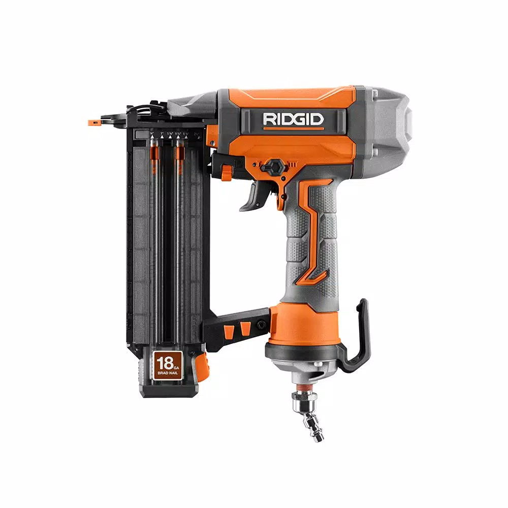 Nail Guns RIDGID 18-Gauge 2-1/8 In. Brad Nailer With CLEAN DRIVE Technology, Tool Bag, And Sample Nails 5 Nail Guns RIDGID 18-Gauge 2-1/8 In. Brad Nailer With CLEAN DRIVE Technology, Tool Bag, And Sample Nails - Image 3