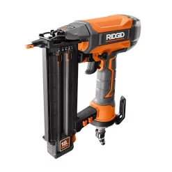 Nail Guns RIDGID 18-Gauge 2-1/8 In. Brad Nailer W/ CLEAN DRIVE Technology, Tool Bag, And Sample Nails W/ 1/4 In. 50 Ft. Lay Flat Air Hose -Deals Power Tool Accessories Store ridgid brad nailers r213bnf r5025lf a0 1000