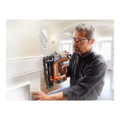 Nail Guns RIDGID 18-Volt Cordless Brushless HYPERDRIVE 16-Gauge 2-1/2 In. Straight Finish Nailer(Tool Only), Belt Clip, Bag, Sample Nails -Deals Power Tool Accessories Store ridgid framing nailers r09892b 1f 1000
