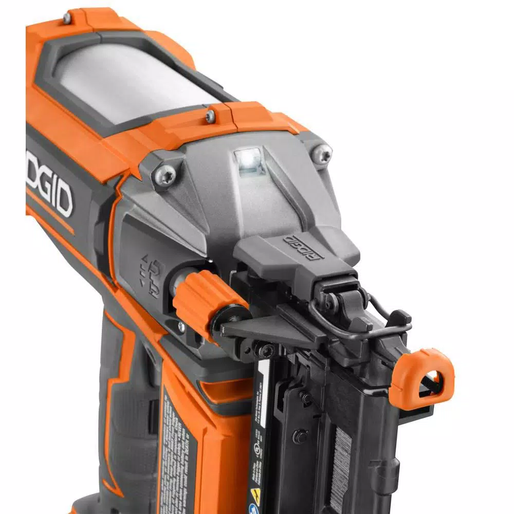 Nail Guns RIDGID 18-Volt Cordless Brushless HYPERDRIVE 16-Gauge 2-1/2 In Straight Finish Nailer, 2 Ah Battery, Charger, Belt Clip And Bag 10 Nail Guns RIDGID 18-Volt Cordless Brushless HYPERDRIVE 16-Gauge 2-1/2 In Straight Finish Nailer, 2 Ah Battery, Charger, Belt Clip And Bag - Image 8