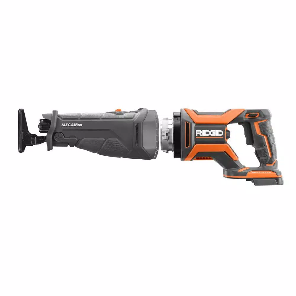 Knives & Blades RIDGID 18-Volt OCTANE MEGAMax Brushless Power Base With Reciprocating Saw Attachment 3 Knives & Blades RIDGID 18-Volt OCTANE MEGAMax Brushless Power Base With Reciprocating Saw Attachment