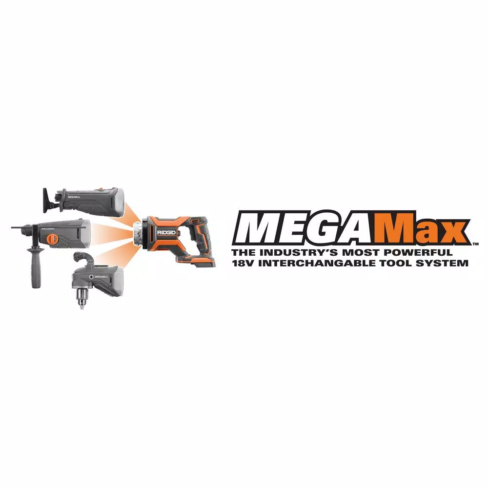 Knives & Blades RIDGID 18-Volt OCTANE MEGAMax Brushless Power Base With Reciprocating Saw Attachment 14 Knives & Blades RIDGID 18-Volt OCTANE MEGAMax Brushless Power Base With Reciprocating Saw Attachment - Image 12