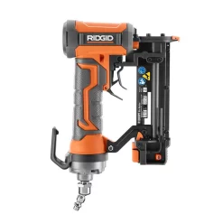 Nail Guns RIDGID 23-Gauge 1-3/8 In. Headless Pin Nailer With Dry-Fire Lockout With 1/4 In. 50 Ft. Lay Flat Air Hose -Deals Power Tool Accessories Store ridgid pin nailers r138hpf r5025lf 40 1000