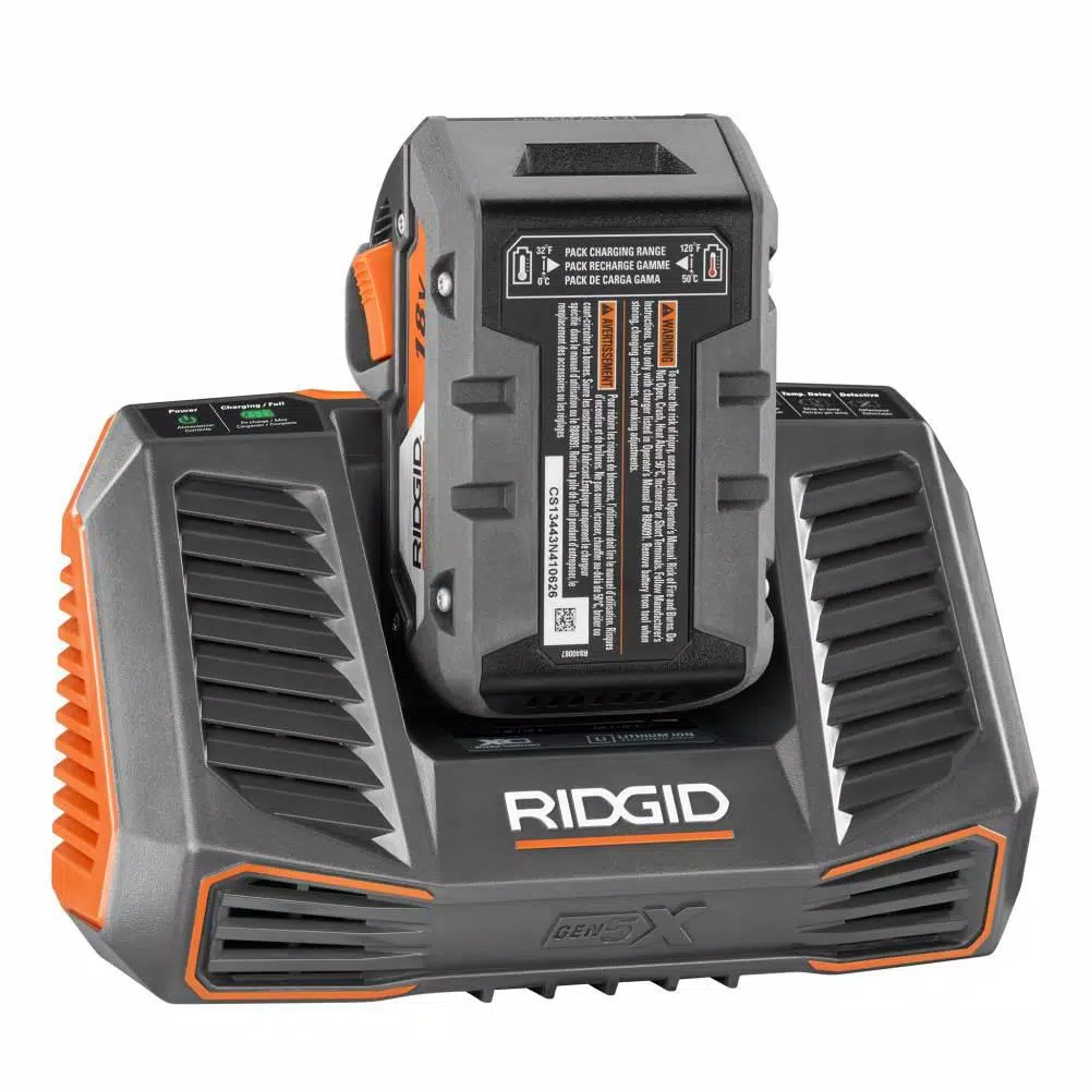 Power Tool Batteries RIDGID 18-Volt Lithium-Ion 2.0 Ah Battery Pack And Charger Kit 10 Power Tool Batteries RIDGID 18-Volt Lithium-Ion 2.0 Ah Battery Pack And Charger Kit - Image 8
