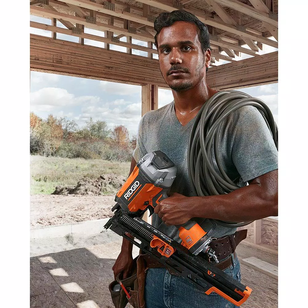 Nail Guns RIDGID 21-Degree 3-1/2 In. Round-Head Framing Nailer And 3-1/2 In. Full-Size Palm Nailer 9 Nail Guns RIDGID 21-Degree 3-1/2 In. Round-Head Framing Nailer And 3-1/2 In. Full-Size Palm Nailer - Image 7