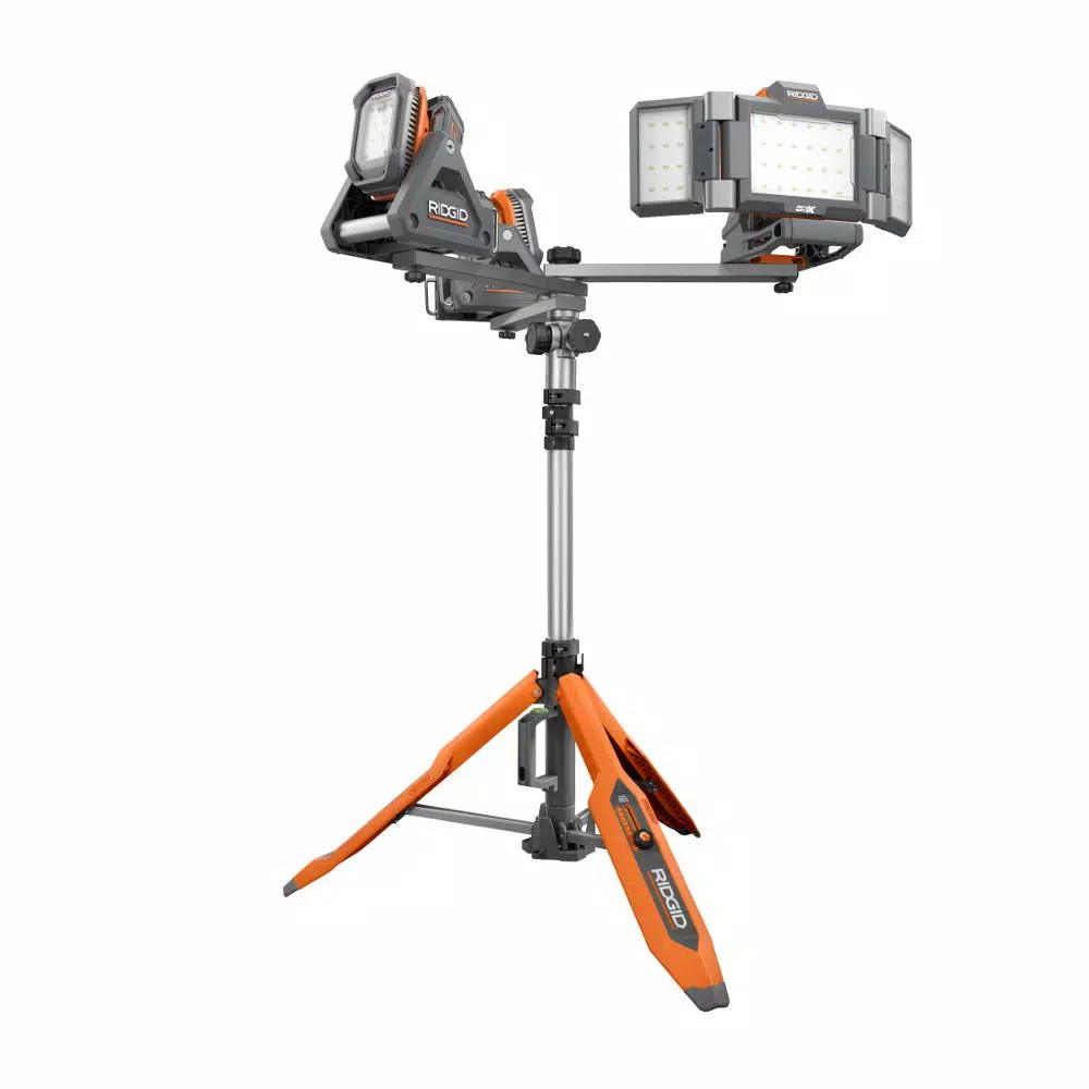 Specialty Power Tool Accessories RIDGID Hybrid GEN5X Universal Collapsible Tripod Lighting Stand With (4) 1/4 In.-20 Threads For Mounting 6 Specialty Power Tool Accessories RIDGID Hybrid GEN5X Universal Collapsible Tripod Lighting Stand With (4) 1/4 In.-20 Threads For Mounting - Image 4