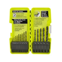 Drill Bits RYOBI Black Oxide Drill Bit Set (14-Piece) 12 Drill Bits RYOBI Black Oxide Drill Bit Set (14-Piece) -Deals Power Tool Accessories Store ryobi drill bit sets a10d14d c3 1000