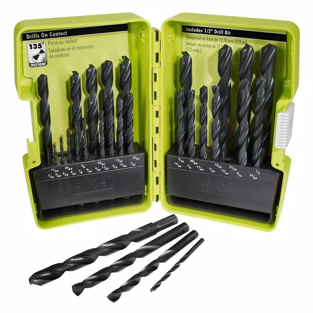 Drill Bits RYOBI Black Oxide Index Drill Bit Set (29-Piece) 5 Drill Bits RYOBI Black Oxide Index Drill Bit Set (29-Piece) - Image 3