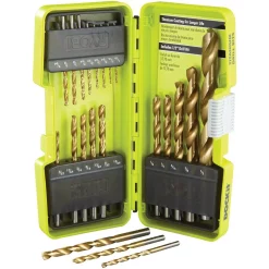 Drill Bits RYOBI Titanium Coated Drill Bit Set (21-Piece) -Deals Power Tool Accessories Store ryobi drill bit sets a972102 44 1000