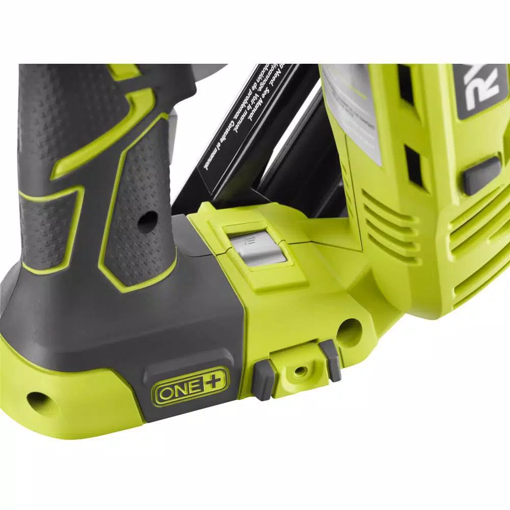 Nail Guns RYOBI 18-Volt ONE+ Lithium-Ion Cordless AirStrike 15-Gauge Angled Nailer Kit With ONE+ Lithium-Ion 2.0 Ah Battery And Charger 8 Nail Guns RYOBI 18-Volt ONE+ Lithium-Ion Cordless AirStrike 15-Gauge Angled Nailer Kit With ONE+ Lithium-Ion 2.0 Ah Battery And Charger - Image 6