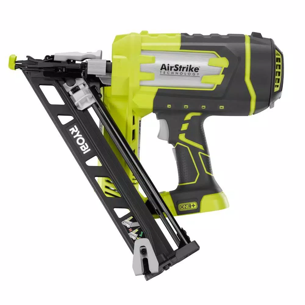 Nail Guns RYOBI 18-Volt ONE+ Lithium-Ion Cordless AirStrike 15-Gauge Angled Nailer Kit With ONE+ Lithium-Ion 2.0 Ah Battery And Charger 6 Nail Guns RYOBI 18-Volt ONE+ Lithium-Ion Cordless AirStrike 15-Gauge Angled Nailer Kit With ONE+ Lithium-Ion 2.0 Ah Battery And Charger - Image 4