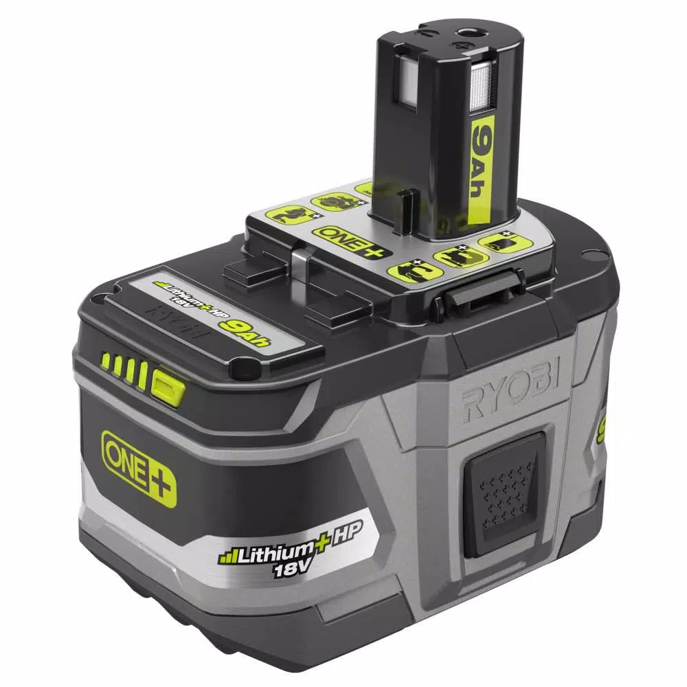 Power Tool Batteries RYOBI 18-Volt ONE+ Lithium-Ion 9.0 Ah LITHIUM+ HP High Capacity Battery 3 Power Tool Batteries RYOBI 18-Volt ONE+ Lithium-Ion 9.0 Ah LITHIUM+ HP High Capacity Battery
