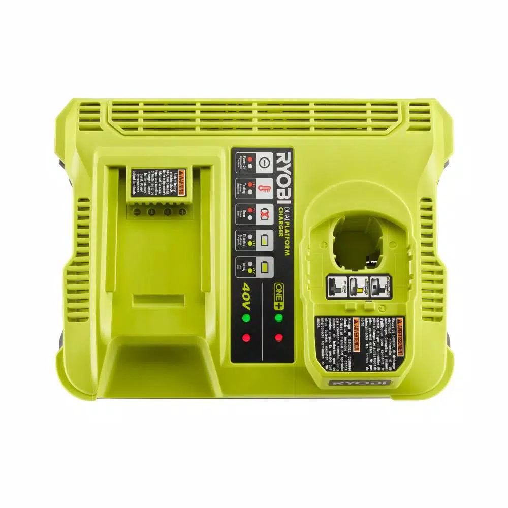 Power Tool Battery Chargers RYOBI ONE+ Lithium-Ion Dual Platform Charger For RYOBI 18-Volt ONE+ And 40-Volt Batteries 4 Power Tool Battery Chargers RYOBI ONE+ Lithium-Ion Dual Platform Charger For RYOBI 18-Volt ONE+ And 40-Volt Batteries - Image 2