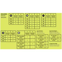 Drill Bits RYOBI Impact Rated Driving Kit (50-Piece) -Deals Power Tool Accessories Store ryobi screwdriver bits ar2039 1f 1000