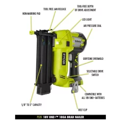 Nail Guns RYOBI 18-Volt ONE+ Lithium-Ion Cordless AirStrike 18-Gauge Brad Nailer And 16-Gauge Straight Nailer 2-Tool Combo Kit 17 Nail Guns RYOBI 18-Volt ONE+ Lithium-Ion Cordless AirStrike 18-Gauge Brad Nailer And 16-Gauge Straight Nailer 2-Tool Combo Kit -Deals Power Tool Accessories Store ryobi specialty nailers p1853 40 1000