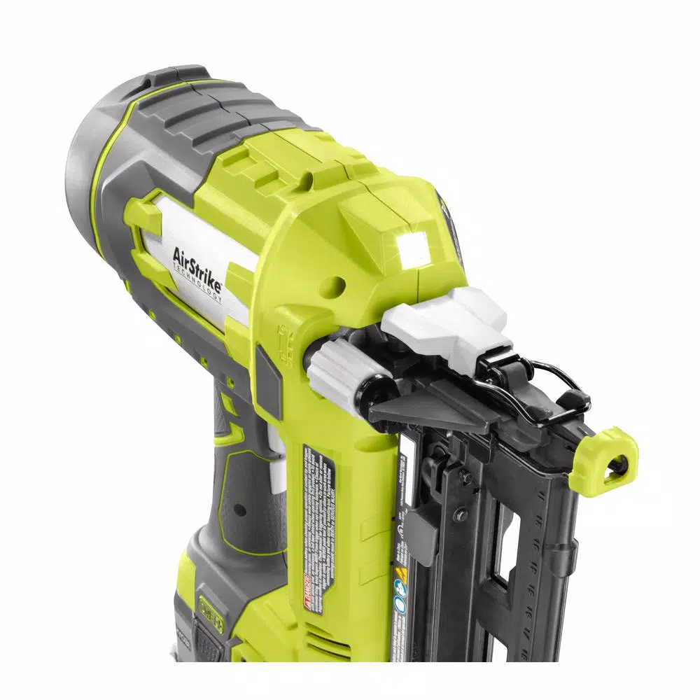 Nail Guns RYOBI 18-Volt ONE+ Lithium-Ion Cordless AirStrike 18-Gauge Brad Nailer And 16-Gauge Straight Nailer 2-Tool Combo Kit 11 Nail Guns RYOBI 18-Volt ONE+ Lithium-Ion Cordless AirStrike 18-Gauge Brad Nailer And 16-Gauge Straight Nailer 2-Tool Combo Kit - Image 9