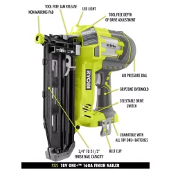 Nail Guns RYOBI 18-Volt ONE+ Lithium-Ion Cordless AirStrike 18-Gauge Brad Nailer And 16-Gauge Straight Nailer 2-Tool Combo Kit 18 Nail Guns RYOBI 18-Volt ONE+ Lithium-Ion Cordless AirStrike 18-Gauge Brad Nailer And 16-Gauge Straight Nailer 2-Tool Combo Kit -Deals Power Tool Accessories Store ryobi specialty nailers p1853 a0 1000