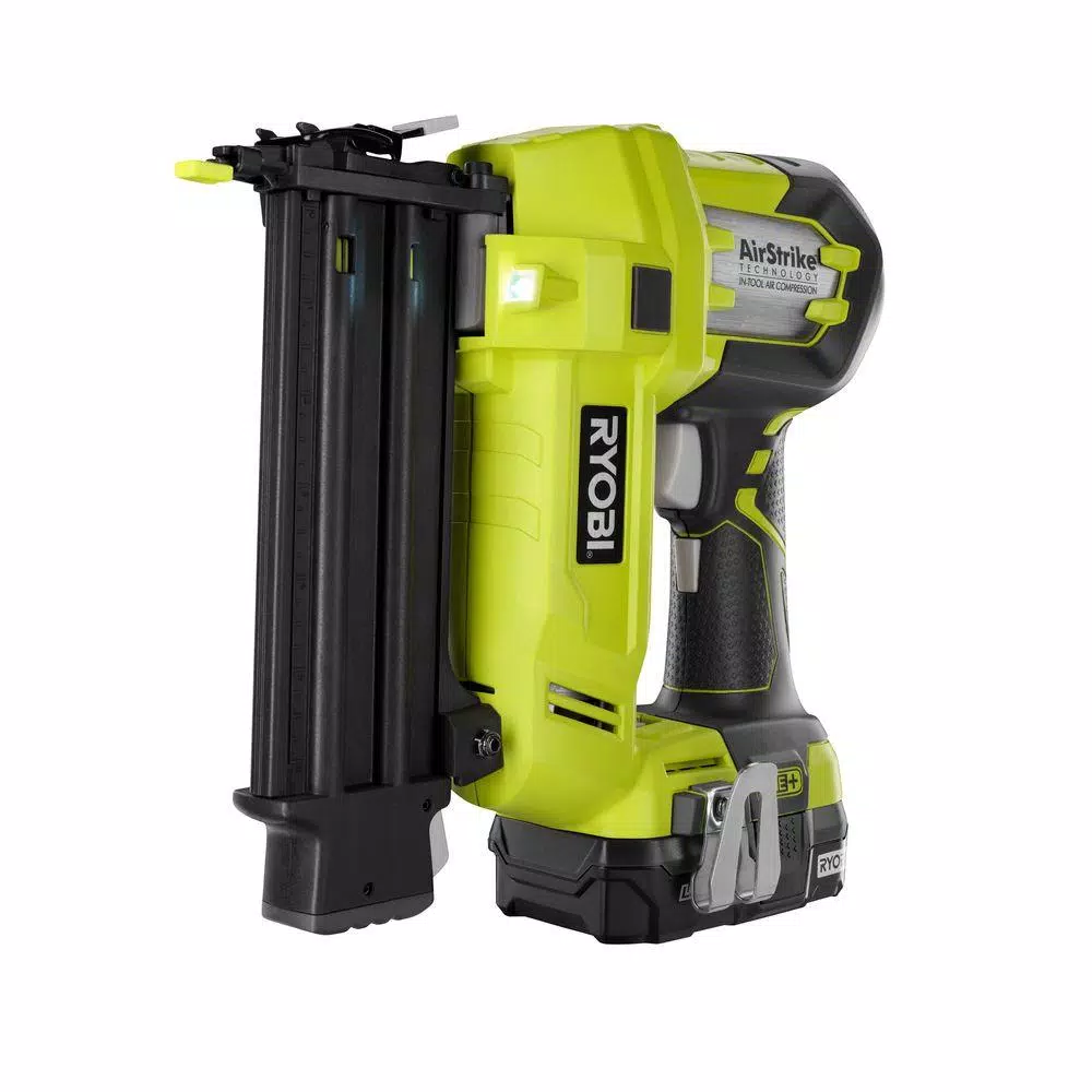 Nail Guns RYOBI 18-Volt ONE+ Lithium-Ion Cordless 2-Tool Combo Kit With Drill/Driver, Brad Nailer, (2) 1.3 Ah Batteries, And Charger 8 Nail Guns RYOBI 18-Volt ONE+ Lithium-Ion Cordless 2-Tool Combo Kit With Drill/Driver, Brad Nailer, (2) 1.3 Ah Batteries, And Charger - Image 6