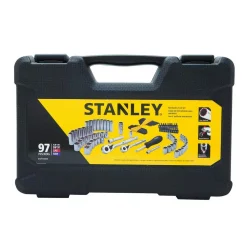 Hand Tool Sets Stanley 1/4 In. & 3/8 In. Drive Full Polish Chrome SAE & Metric Mechanic Tool Set (97-Piece) W/ Bonus Mechanic Tool Set (68pc) 15 Hand Tool Sets Stanley 1/4 In. & 3/8 In. Drive Full Polish Chrome SAE & Metric Mechanic Tool Set (97-Piece) W/ Bonus Mechanic Tool Set (68pc) -Deals Power Tool Accessories Store stanley mechanics tool sets stmt7485874859 a0 1000