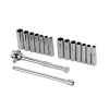 Hand Tool Sets Stanley 1/4 In. Drive 6-Point Socket Set (16-Piece)