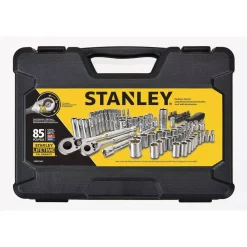 Hand Tool Sets Stanley 1/4 In. And 3/8 In. Socket Set (85-Piece) -Deals Power Tool Accessories Store stanley ratchet socket sets stmt71651 77 1000