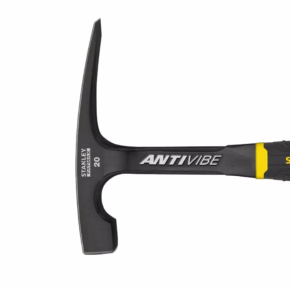 Hammers Stanley FatMax 20 Oz. 11 In. AntiVibe Brick Hammer W/ Rubber Grip Handle 4 Hammers Stanley FatMax 20 Oz. 11 In. AntiVibe Brick Hammer W/ Rubber Grip Handle - Image 2