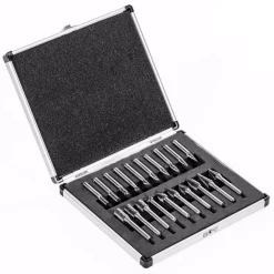 Rotary Tool Accessories Stark 20-Piece Double Cut Carbide Rotary Burr Set Bits Tree Flame Cone Ball Oval Tapered