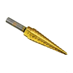 Drill Bits Stark 1/8 In. X 1/2 In. 13-Sizes Titanium Heavy-Impact HSS Step Drill Bit