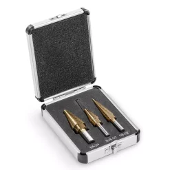 Drill Bits Stark Total 28 Sizes Titanium Heavy-Impact HSS Step Drill Bit Set (3-Piece)