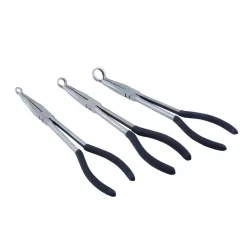 Steel Core 11 In. Hose Grips Long Reach Pliers Set (3-Piece)