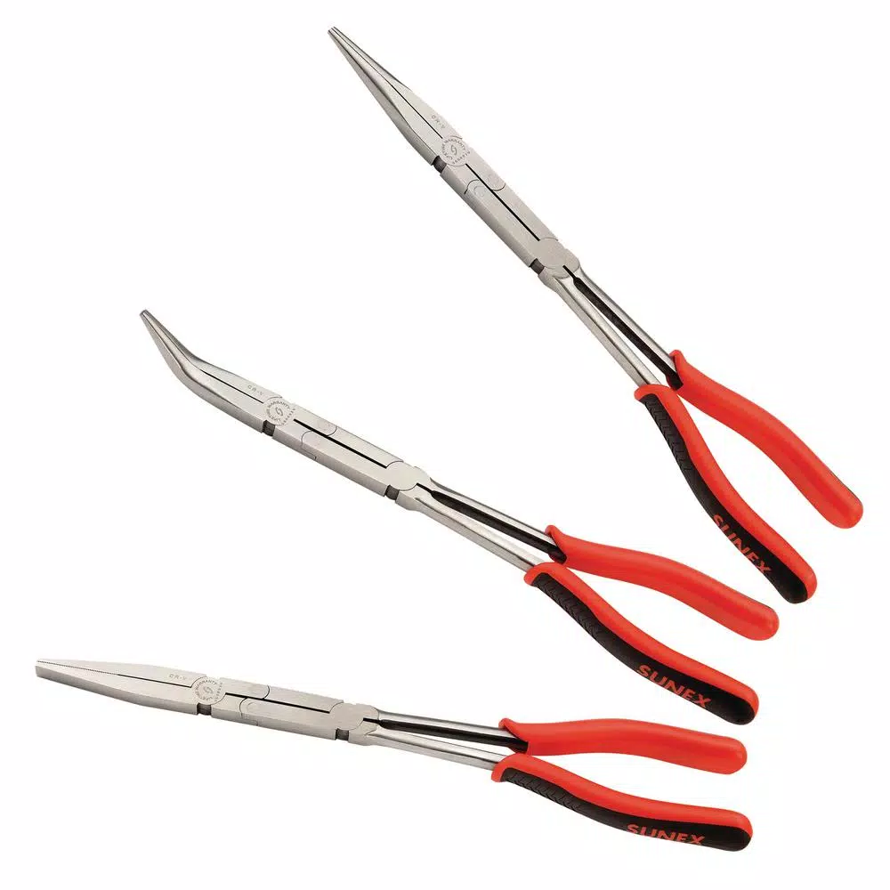SUNEX TOOLS Long Reach Compound Pliers Set (3-Piece) 3 SUNEX TOOLS Long Reach Compound Pliers Set (3-Piece)