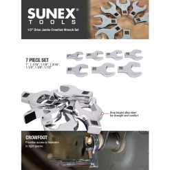 Wrenches SUNEX TOOLS Crowfoot Wrench Set 11 Wrenches SUNEX TOOLS Crowfoot Wrench Set -Deals Power Tool Accessories Store sunex tools crowfoot wrenches 9720a 44 1000