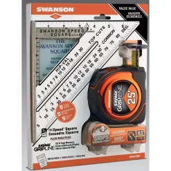 Knives & Blades Swanson Speed Square And Gripline 25 Ft. Tape Measure Bundle