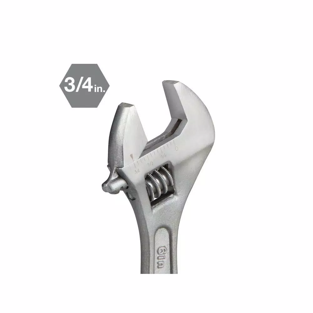Wrenches TEKTON 6 In. Adjustable Wrench 4 Wrenches TEKTON 6 In. Adjustable Wrench - Image 2