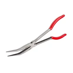 TEKTON 11 In. Long Reach 45-Degree Bent Nose Pliers