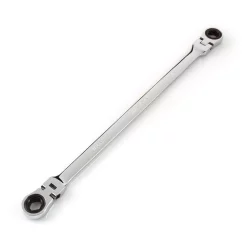 Wrenches TEKTON 7/16 In. X 1/2 In. Extra Long Flex-Head Ratcheting Box End Wrench