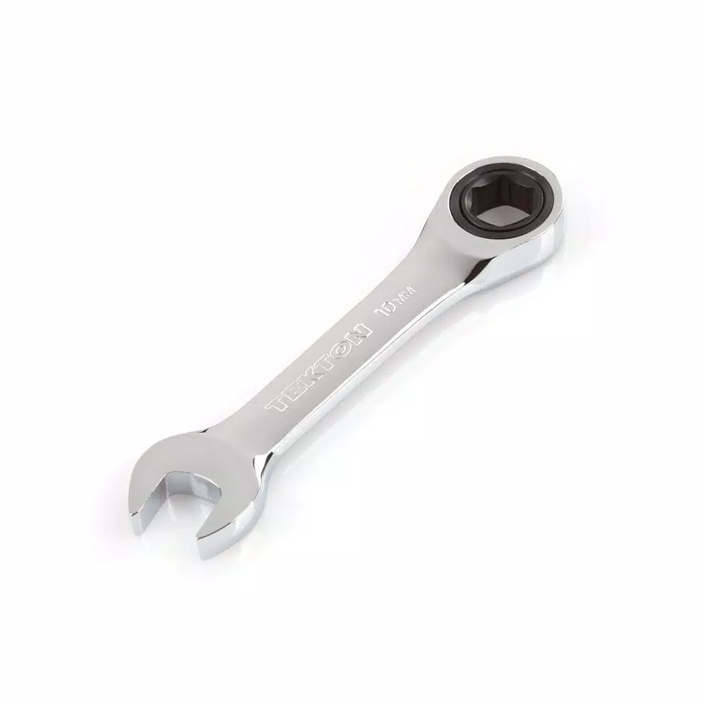 Wrenches TEKTON 10 Mm Stubby Ratcheting Combination Wrench 3 Wrenches TEKTON 10 Mm Stubby Ratcheting Combination Wrench