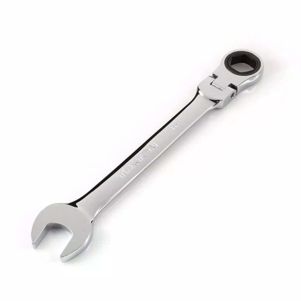 Wrenches TEKTON 1 In. Flex-Head Ratcheting Combination Wrench 3 Wrenches TEKTON 1 In. Flex-Head Ratcheting Combination Wrench