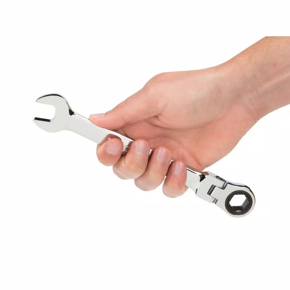 Wrenches TEKTON 15 Mm Flex-Head Ratcheting Combination Wrench 4 Wrenches TEKTON 15 Mm Flex-Head Ratcheting Combination Wrench - Image 2