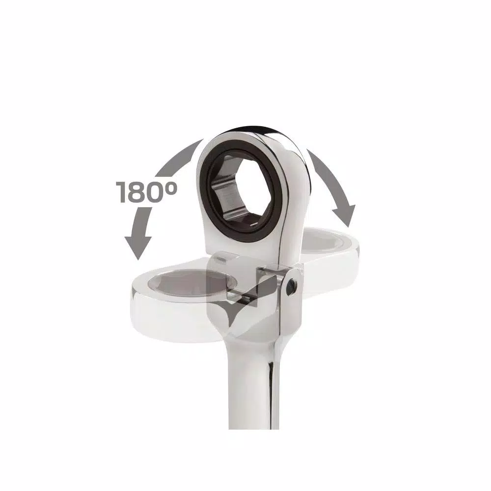 Wrenches TEKTON 15 Mm Flex-Head Ratcheting Combination Wrench 5 Wrenches TEKTON 15 Mm Flex-Head Ratcheting Combination Wrench - Image 3